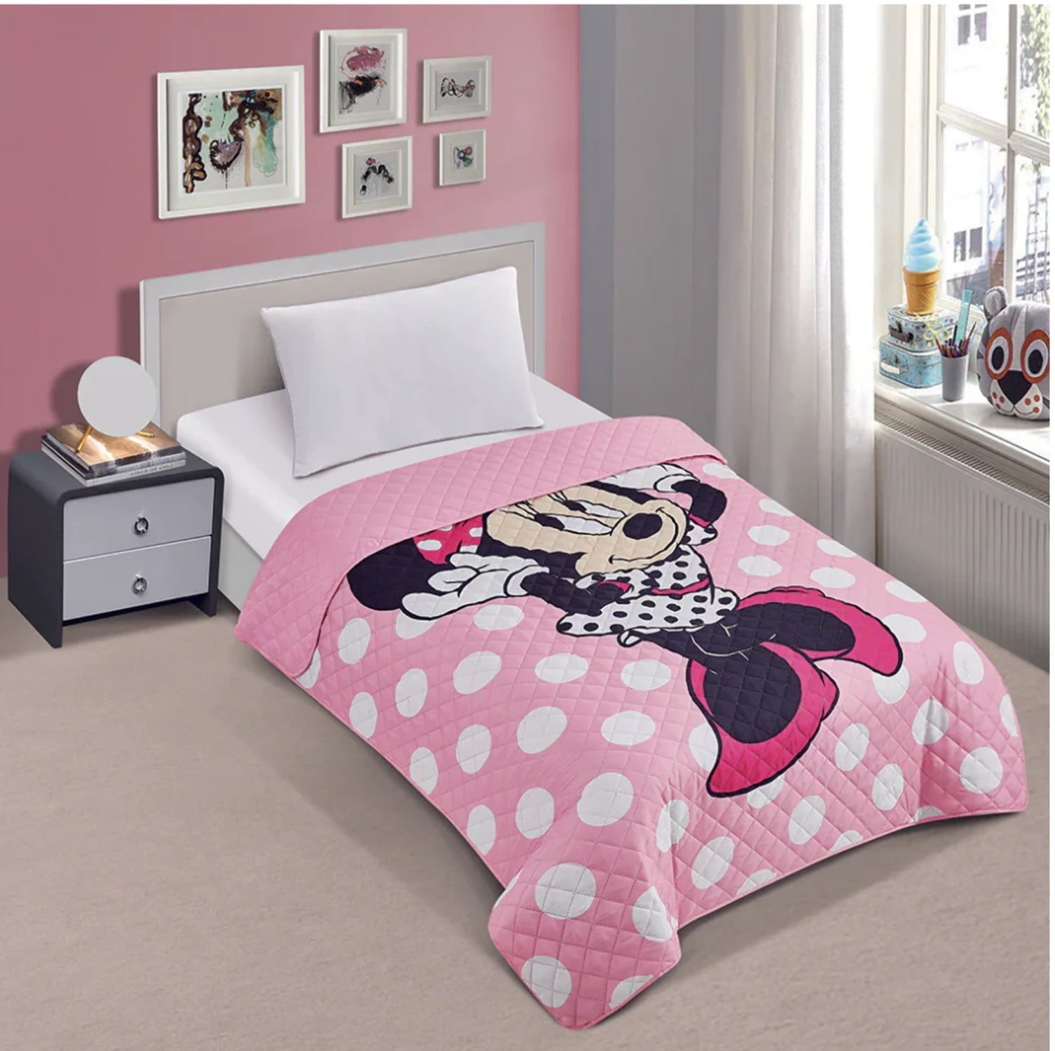 Minnie Mouse Twin Full Quilted Bedspread Kidos Kingdom