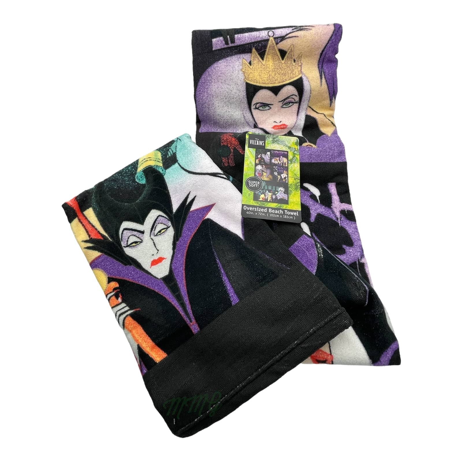 Disney Maleficent Ursula OVERSIZED Beach Towel 40 x 72 Kidos Kingdom