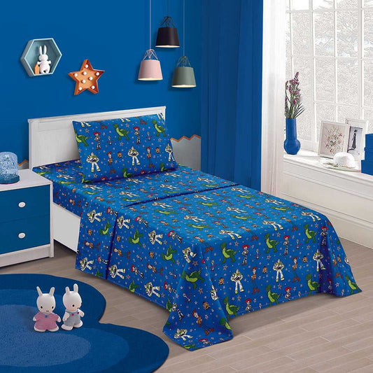 Toy Story Bed Sheet Twin Set Woody Jessie Buzz - 3 Piece Set