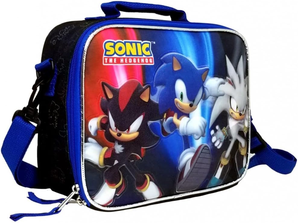 Sonic the Hedgehog Insulated Lunch Bag With Adjustable Shoulder Straps