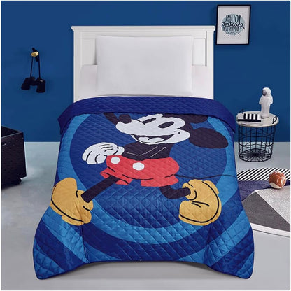 Classic Mickey Mouse Twin Quilted Bedspread