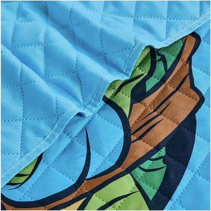 TMNT Teenage Mutant Ninja Turtles Twin Quilted Bedspread