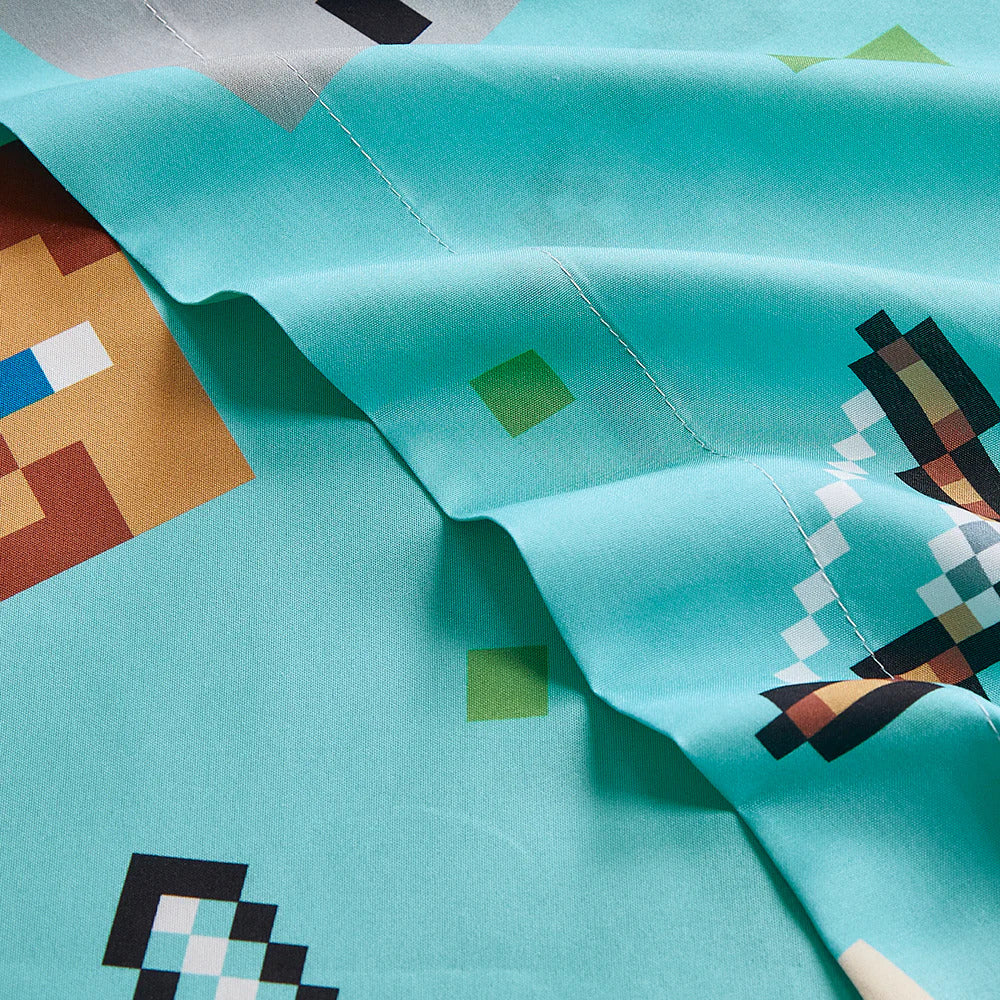 Minecraft Twin Bedsheet Set Pillowcase