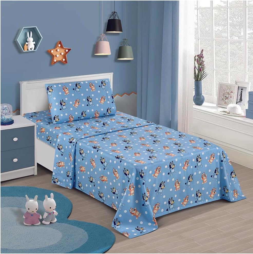 Bluey Twin Size Bed Sheet Set 3 Pieces