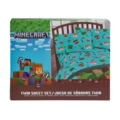 Minecraft Twin Bedsheet Set Pillowcase