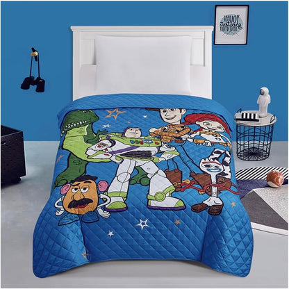 Toy Story Twin Quilted Bedspread Fairground Stars