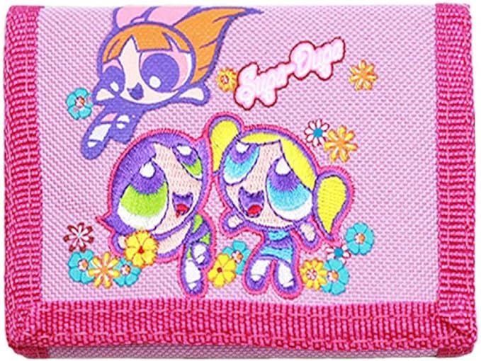 Power Puff Girls Wallet Pink Trifold