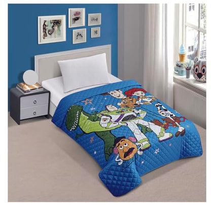 Toy Story Twin Quilted Bedspread Fairground Stars